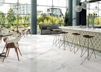 Sang trọng với các mẫu gạch lát nền màu trắng vân đá đẹp tinh tế