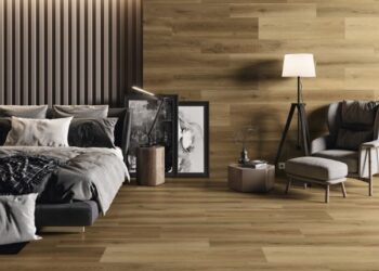 Mẫu gạch giả gỗ ốp tường phòng ngủ đẹp độc nhất 2022  