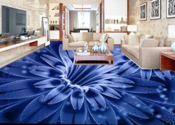 Độc đáo mẫu gạch lát nền 3D cho phòng khách ấn tượng